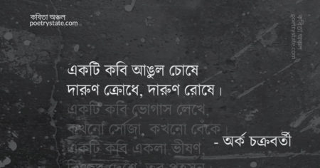 বাংলা কবিতা, নষ্ট কবির নষ্ট ছড়া কবিতা, কবি অর্ক চক্রবর্তী - কবিতা অঞ্চল