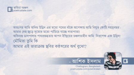 বাংলা কবিতা, স্থবির কন্ঠস্বর কবিতা, কবি আশিক ইসলাম - কবিতা অঞ্চল