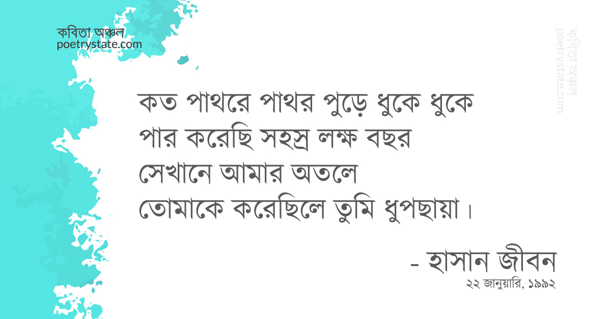 বাংলা কবিতা, অন্ত নীলিমা কবিতা, কবি হাসান জীবন | কবিতা অঞ্চল বাংলা কবিতা, অন্ত নীলিমা কবিতা, কবি হাসান জীবন | কবিতা অঞ্চল