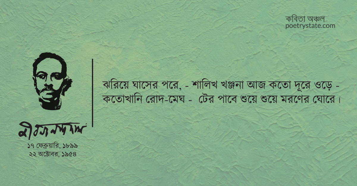 বাংলা কবিতা, ঘুমায়ে পড়িব আমি একদিন কবিতা, কবি %customfield(cpoet_name)% - কবিতা অঞ্চল