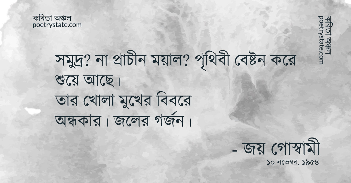 বাংলা কবিতা, সমুদ্র? না প্রাচীন ময়াল? কবিতা, কবি %customfield(cpoet_name)% - কবিতা অঞ্চল