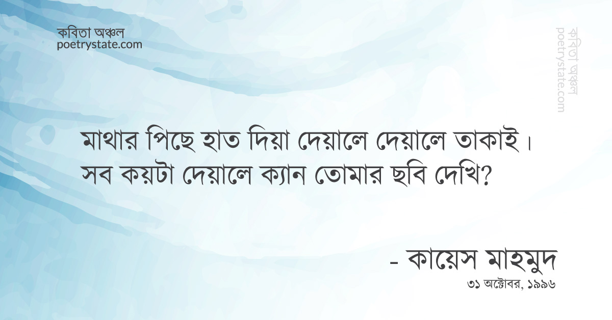 বাংলা কবিতা, পাসপোর্ট সাইজের দেয়াল কবিতা, কবি %customfield(cpoet_name)% - কবিতা অঞ্চল