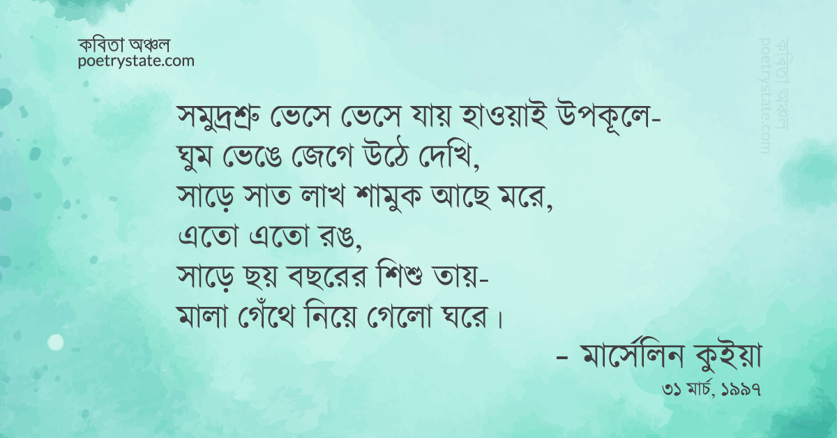 বাংলা কবিতা, মার্টিন স্মরণে কবিতা, কবি %customfield(cpoet_name)% - কবিতা অঞ্চল