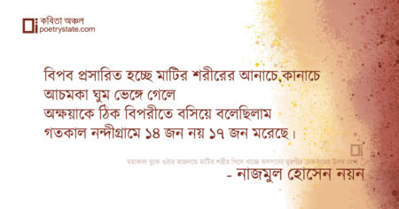 বাংলা কবিতা, মিছিল কবিতা, কবি নাজমুক হাসান নয়ন - কবিতা অঞ্চল