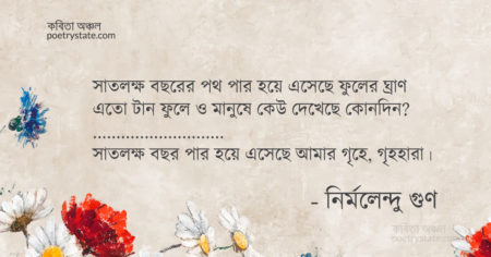 বাংলা কবিতা, গৃহহারা কবিতা, কবি নির্মলেন্দু গুণ - কবিতা অঞ্চল