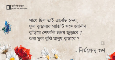বাংলা কবিতা, অভিমান কবিতা, কবি নির্মলেন্দু গুন - কবিতা অঞ্চল