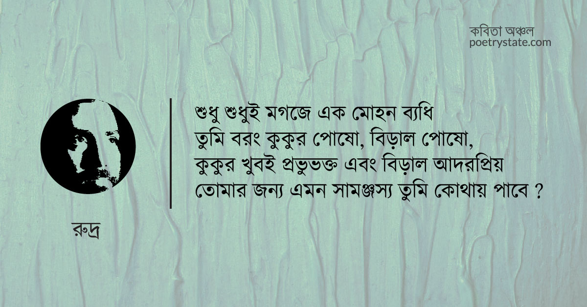 বাংলা কবিতা, তুমি বরং কুকুর পোষো কবিতা, কবি %customfield(cpoet_name)% - কবিতা অঞ্চল