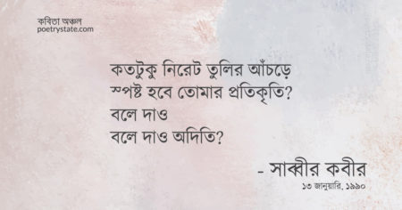 বাংলা কবিতা, আফিম কবিতা, কবি সাব্বীর কবীর - কবিতা অঞ্চল